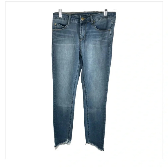 Articles Of Society Fringe Bottom Jeans Size 26 - Picture 1 of 10